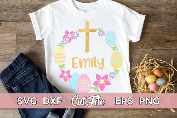 Easter Wreath Christian Religious Graphics for Branding