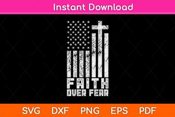 Faith over Fear Cool Christian Flag Graphics Craft Review