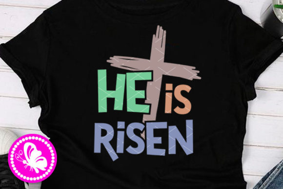 He is Risen Jesus Love Cross Clipart