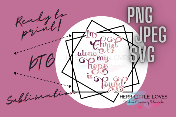 In Christ Alone: Christian SVG Graphics & Print Templates