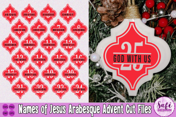 Jesus Advent Arabesque Decorations: Graphics & Crafts