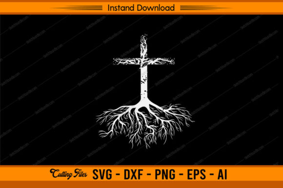 Jesus Cross Tree Graphics for Crafts & Publishing