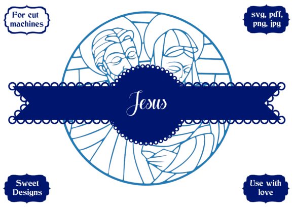 Jesus Family Letter Envelope: Graphics for Editorial Crafts