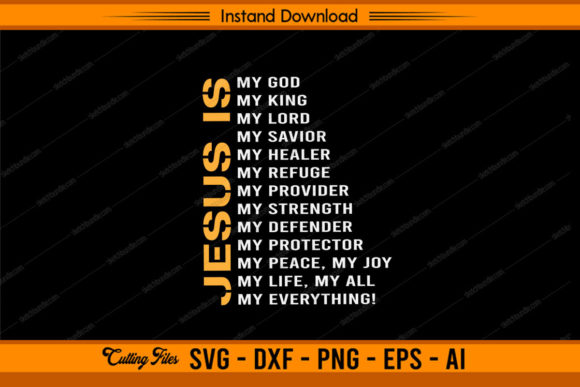 Jesus is My God Graphics for Crafts