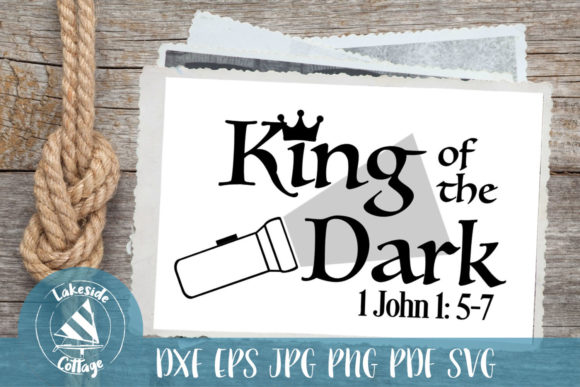 King of the Dark Religious Christian Bible Graphics for Crafts