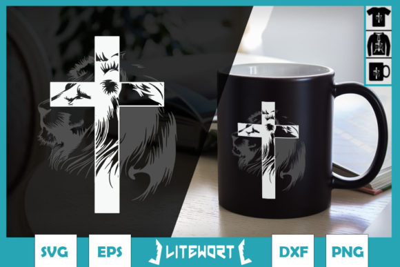 Lion Love Cross God Savior Christian: A Designer's Review