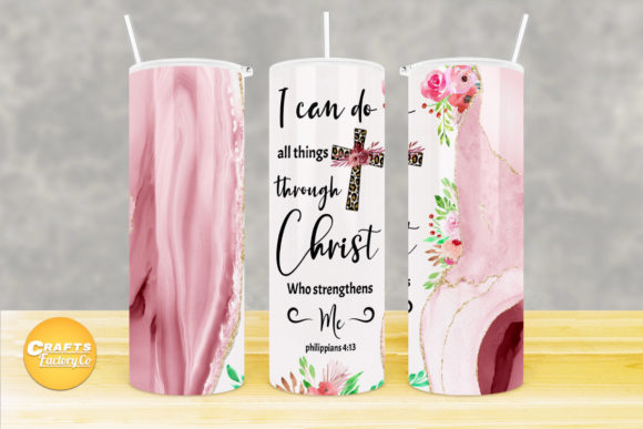 Skinny Tumbler Christian Bible Verse Graphics & Crafts
