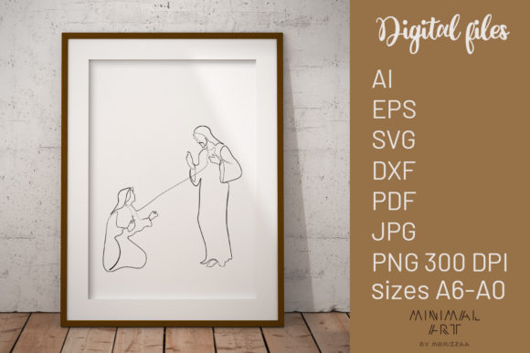 Wall Art Christ Jesus SVG Graphics and Illustrations